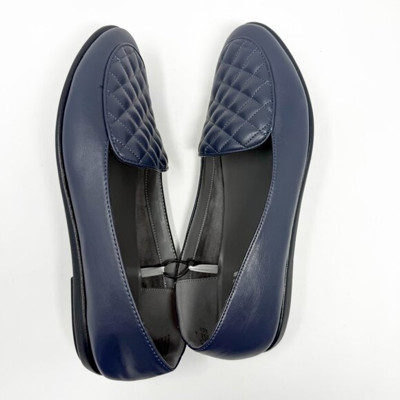 Aerosoles Stitch And Turn Briella Quilted Ballet Flats Size 11 Navy Comfortcore - Picture 9 of 11